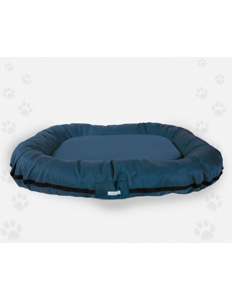 Naso nero tappetone ovale sfoderabile in naylon idrorepellente con manici 100x 80 cm