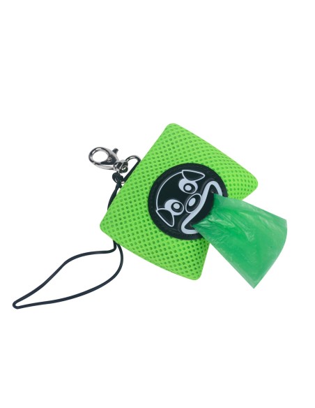 Treponti Dispenser porta sacchetti igienici Happy Face Pastel con faccina verde