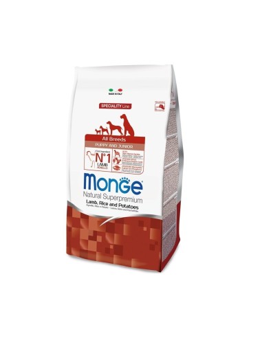 MONGE ALL BREEDS PUPPY AGNELLO, RISO E PATATE 12 KG