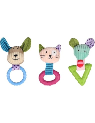 Flamingo GIOCATTOLO CUCCIOLO IRAJA CANE & GATTO & TOPOLINO COLORI MULTIPLI
