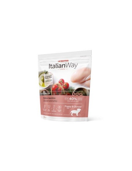 Italian way puppy / junior starter mini  gr 800 Pollo e tacchino
