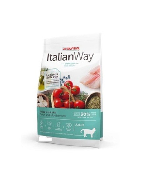 Italian way cat adult sterilized con trota e mirtilli  gr.300