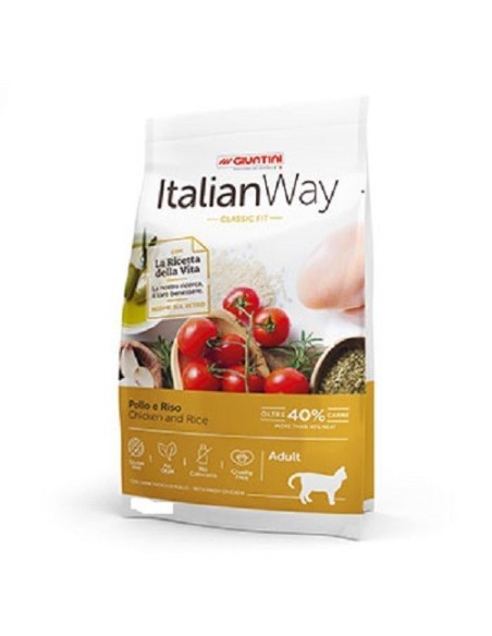 Italian way cat adult classic fit pollo e riso 8 kg