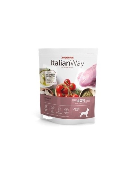 Italian Way per Cane Adult Mini Sensitive con Anatra da 1.5 kg