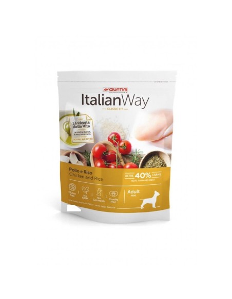 Italian Way Dog Classic Fit Adult Mini - Pollo E Riso gr 800