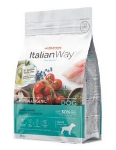 Italian Way Ideal Weight Hypoallergenic per Cane Adult Medium Maxi con Trota e Mirtilli da 3 kg