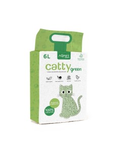 AqpetFriends Catty Green Lettiera naturale alla soia Tofu profumazione Gelsomino 6 Lt