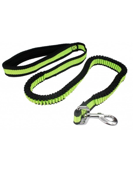 Pet Nova guinzaglio Large Bungee elasticizzato lunghezza 120-180 cm larghezza 2.5 cm giallo