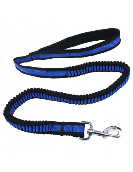 Pet Nova guinzaglio Large Bungee elasticizzato lunghezza 120-180 cm larghezza 2.5 cm Blu
