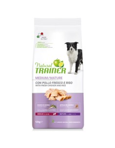 Trainer  Natural Maturity Medium con Pollo Fresco 12 kg