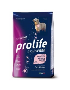 Prolife  Grain Free Adult Medium/Large Sensitive Pork &...