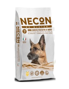 Necon cane adulto no gluten al cervo con patate e riso 3 kg