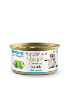 DALLA GRANA PURA NATURA  GATTINI  QUAGLIA E MELA 85 gr