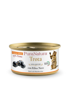 DALLA GRANA PURA NATURA  ADULTO  TROTA E RIBES NERO 85 gr