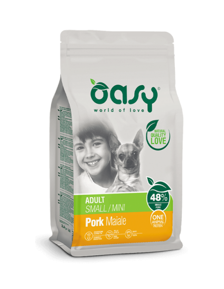 Oasy dog adult small/mini monoproteico salmone 800gr