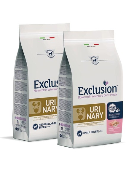 Exclusion  Diet Urinary medium/large con Maiale, Sorgo e Riso 2 kg