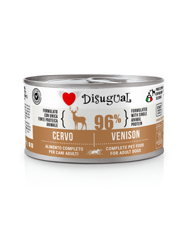 Disugual cane monoproteico al cervo 150 gr