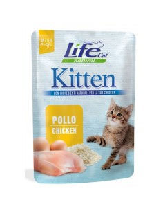 Life cat bustine kitten al pollo 70 gr