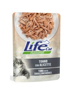 Life cat natural cat bustina al tonno con alicette 70 gr