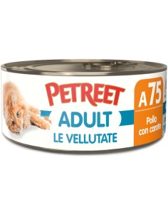 Petreet le Vellutate a75 adult cat pollo e carote 70 gr