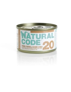 Natural Code adult cat 20 tonno,fagioli,alghe e riso 85 gr
