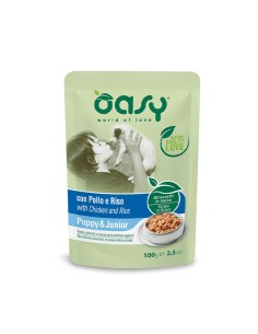Oasy Straccetti in Salsa Puppy con Pollo e Riso 100 gr