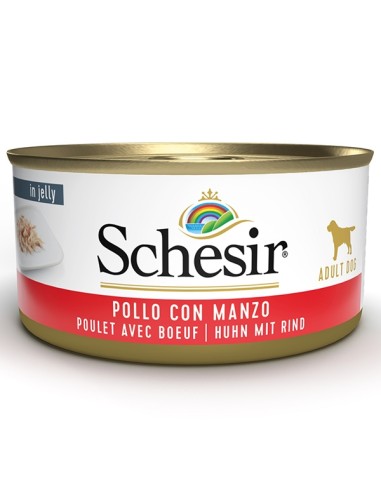 Schesir dog adult filetto di pollo con manzo in...