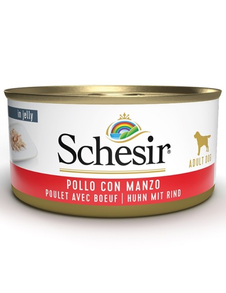 Schesir dog adult filetto di pollo con manzo in Gelatina 150 gr