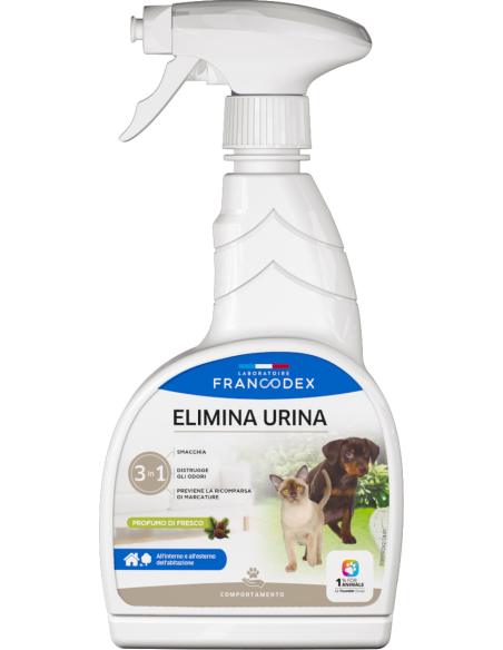 Francodex cane e gatto detergente urina 3 in 1 -750 ml