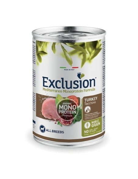 Exclusion Mediterraneo Monoprotein Adult All Breed con Tacchino 400 gr