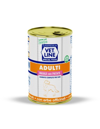 Vet Line cani adulti Maiale e patate 400 gr