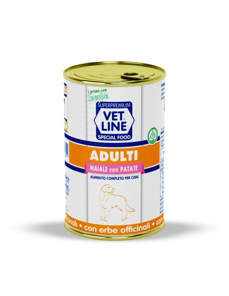 Vet Line cani adulti Maiale e patate 400 gr