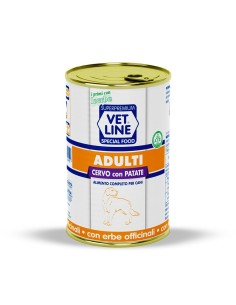 Vet Line cani adulti cervo e patate 400 gr
