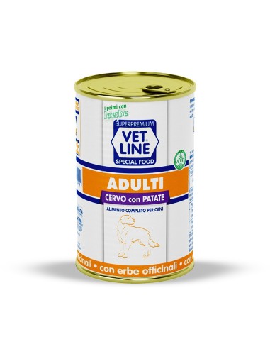 Vet Line cani adulti cervo e patate 400 gr