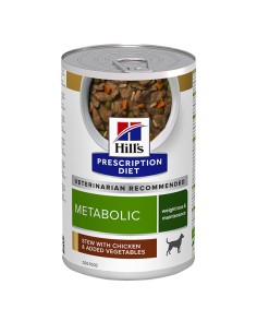 Hill's  Prescription Diet Metabolic Canine Weight Management Spezzatino di Pollo e Verdure 395 gr