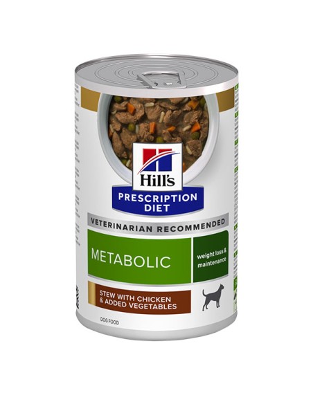 Hill's  Prescription Diet Metabolic Canine Weight Management Spezzatino di Pollo e Verdure 395 gr