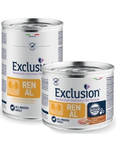 Exclusion  Diet Renal Adult All Breeds con Maiale, Sorgo e Riso 400 gr
