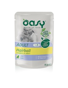 Oasy  Bocconcini in Salsa Adult Hairball 85 gr