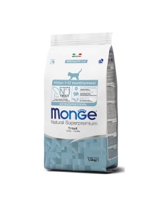 Monge Natural Superpremium Kitten con Trota 400 gr