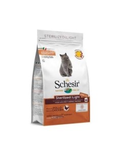 Schesir cat secco pollo sterilizzato e light 1,5kg