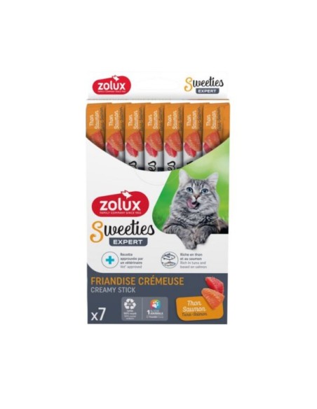 Zolux snack sweeties gatto con tonno e samone 7x14 gr