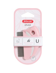 Zolux Pettine antipulci rotondo Anah. 8,5 x 5,8 cm