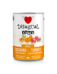 Disugual cubes cani con pollo ,speck e farro 400 gr