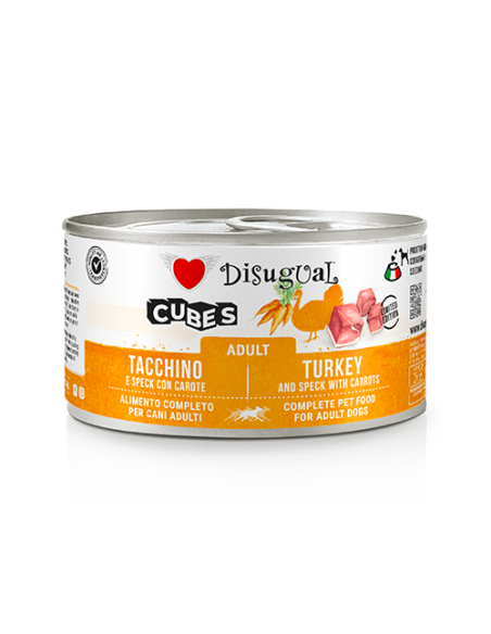 Disugual cubes adult con tacchino,speck e carote 150 gr