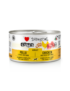 Disugual cubes adult con pollo,speck e farro 150 gr