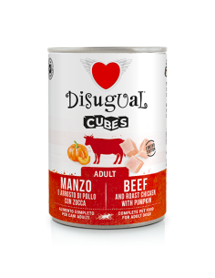 Disugual cubes adult con manzo,arrosto di pollo e zucca 400 gr