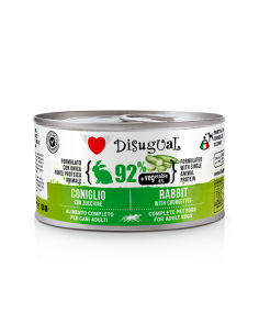 Disugual adult monoprotein con verdure con coniglio e zucchine 150 gr
