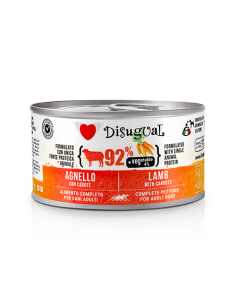 Disugual adult monoproteico 92% verdure 4 % con agnello e carote 150 gr