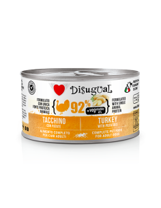 Disugual adult monoproteico 92% vegetali 4% con tacchino con patate 150 gr