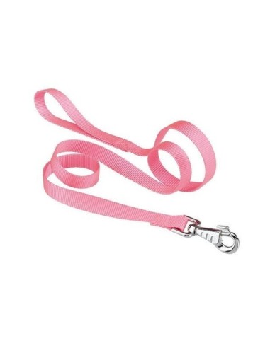 Giumar Guinzaglio naylon felpato larg.0,20 cm x lung.1.2 mt rosa